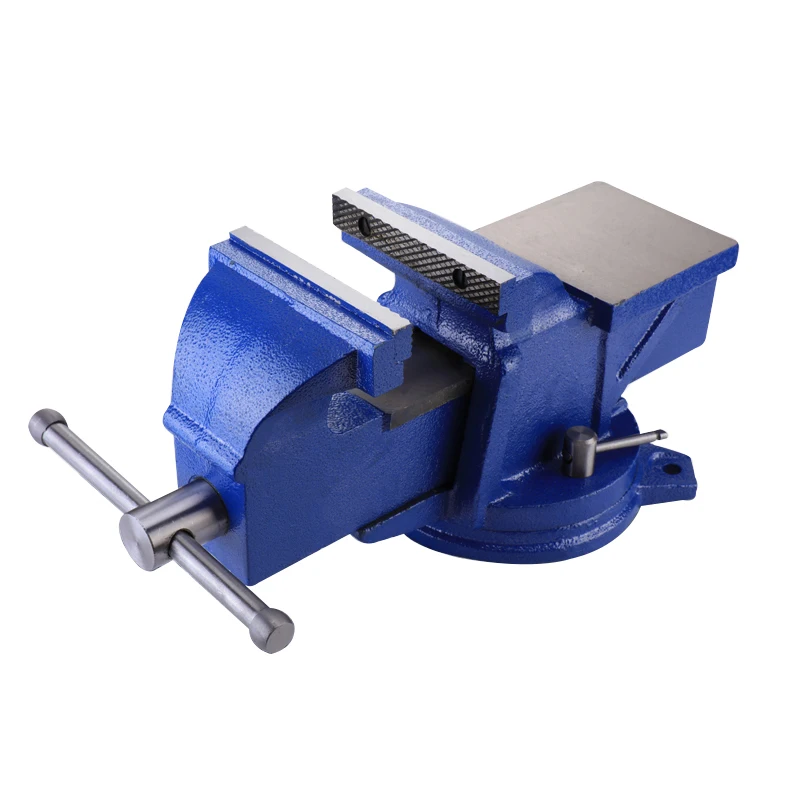 Numerical control board 3/4/5/6/8/10 multipurpose cast iron bench vice with swivel base