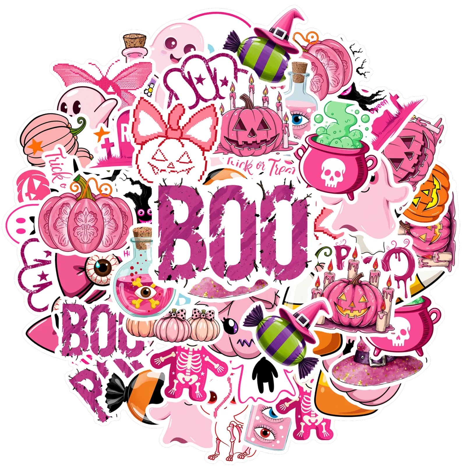 

35 шт., милые наклейки на Хэллоуин, жуткие призраки, граффити, забавные наклейки для чемодана, холодильника, телефона, багажа, ноутбука, гитары, автомобиля