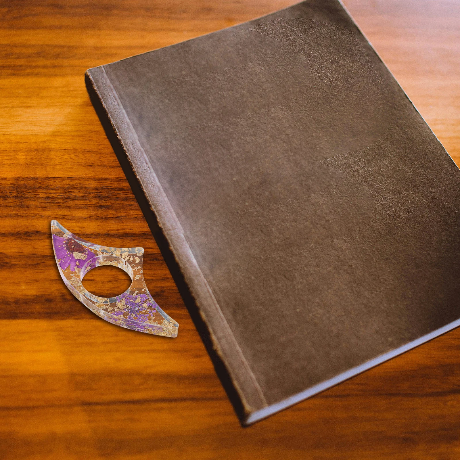 

3pcs Flower Thumb Bookmark Page Holders Resin Student Reading Accessories Dried Flowers Book Mark Triangle Page Holder