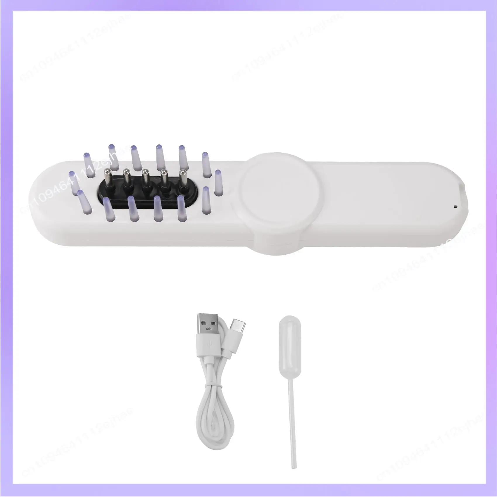 N83R Electric Hair Oil Applicator With Red Blue Light For Women Men Sturdy Multifunctional Handheld Heads Scratcher Massager