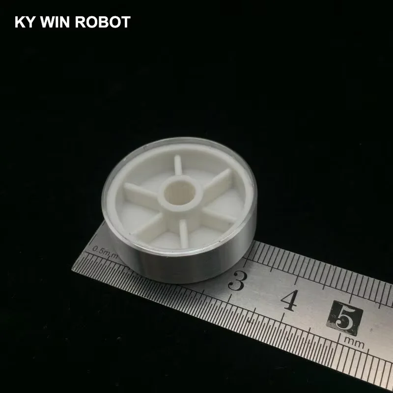 1 ชิ้น 30x10 มิลลิเมตร 6 มิลลิเมตรรูเพลาอลูมิเนียม Potentiometer ลูกบิดสีขาว
