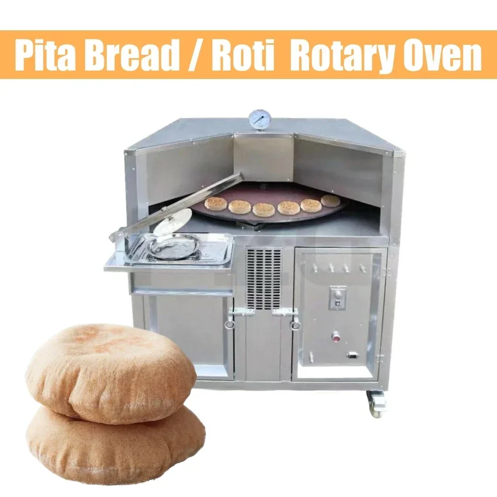 Commercial Baking Oven Gas Type Rotating Round Scones Machine Table Pita Bread Or Tortilla Oven