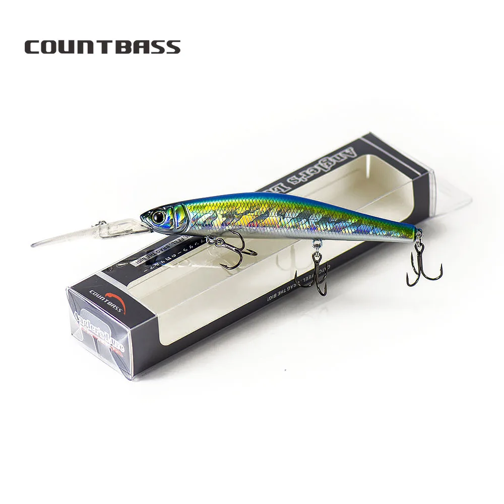 COUNTBASS Langsam schwimmender Wobbler 115 mm 4-1/2 Zoll 20 g 3/4 oz. Dive 4m 13ft Minnow Jerk Your Baits Angelköder – Detail 25