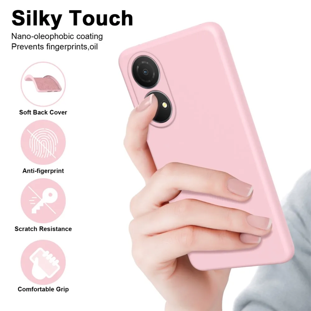 Funda de silicona líquida para Huawei Honor X7, funda de lujo suave a prueba de golpes para teléfono Honor X7 4G