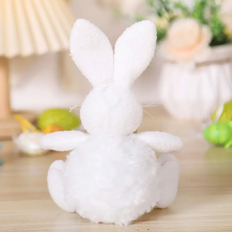 Bunny Tabletop Decor Kids Wielkanoc Wypchana lalka Wielofunkcyjne pluszowe na ścianę Stół Sypialnia Śliczne zabawki dla zwierząt na łóżeczko Szafka TV