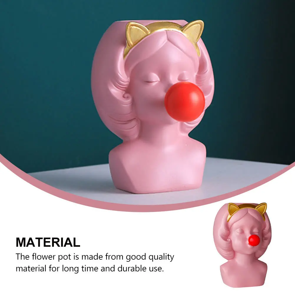 

1Pcs Decorative Succulent Flower Pot Creative Tabletop Plant Container Desktop Flowerpot for Home Succulents Flower Pot