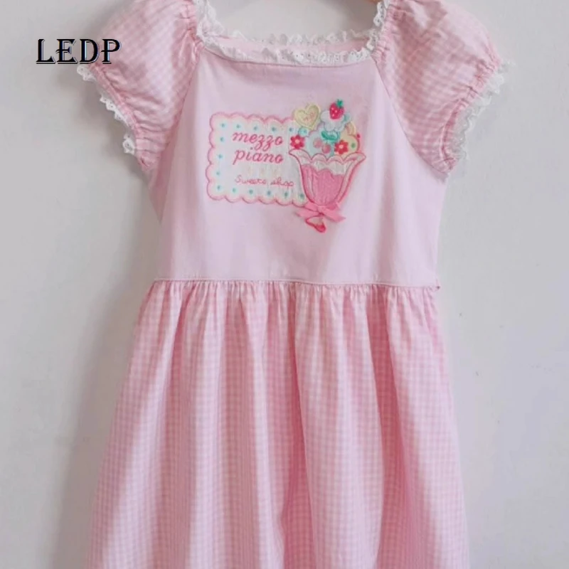

Original Design Sweet Cute Childlike Embroidered Women's Dress Summer New Loose Thin Versatile Age-reducing Short Dresses Girl