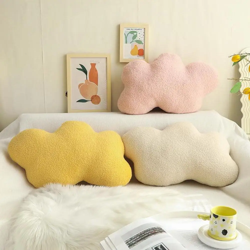 59cm Cloud Plush Pillow PP Cotton Filling Stuffed Pillow Toy Cloud Room Chair Home Decoration Seat Cushion Baby Bedroom Gift