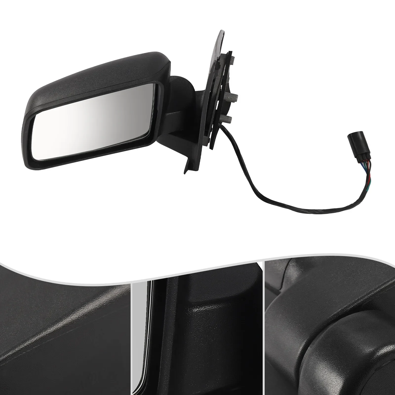 مرآة طاقة جانبية للسائق الأيسر، لـ 2010-2011 Ford Transit Connect Manual Fold، 9T1Z17683B، FO1320384، استبدال مباشر #1