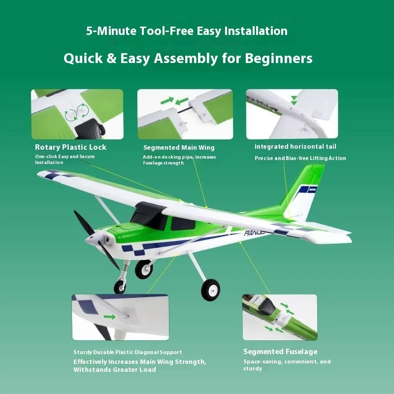 FMS Guardian modèle 1220mm, Machine d'entraînement résistante aux chutes pour novices, modèle d'aile fixe télécommandé, avion électrique