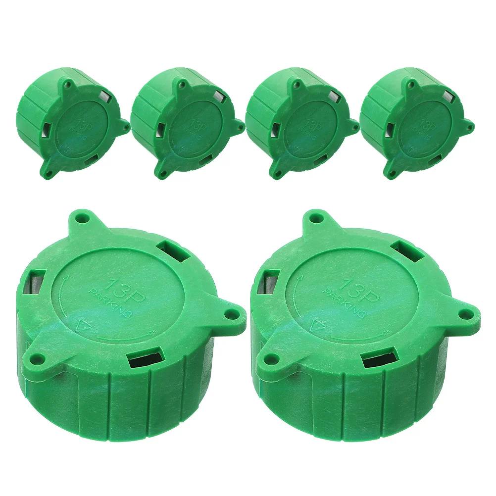 

6Pcs 13 Pin Trailer Plug Holder Cap Secure Fit Connector Protection Cover for Rv Trailer Accessories 13P Socket Dust Guard
