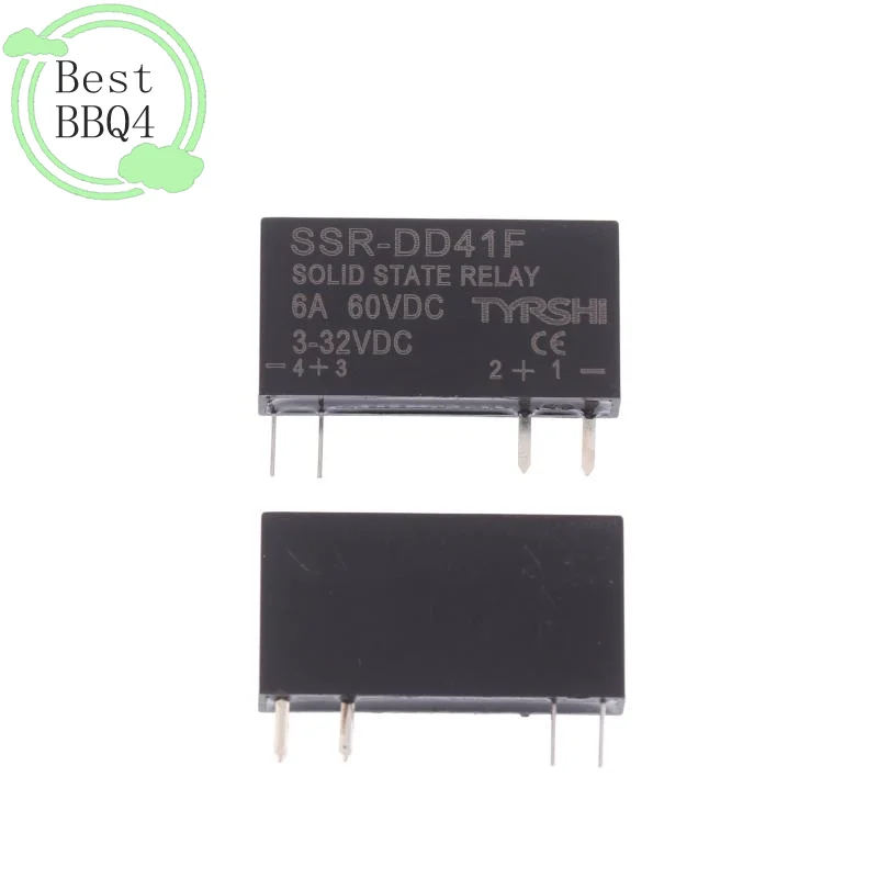 (BBQ4)SSR-41FDD/41FDA Solid State Relays DC To DC Slim Relay Module 3-32VDC 6A Mini Relay Non-contact DIN Rail Relay