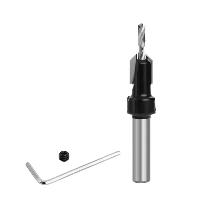 8 มม./10 มม. countersink สว่านบิตตู้สวดชุดเจาะรูเจาะหลุมนักบินสกรู