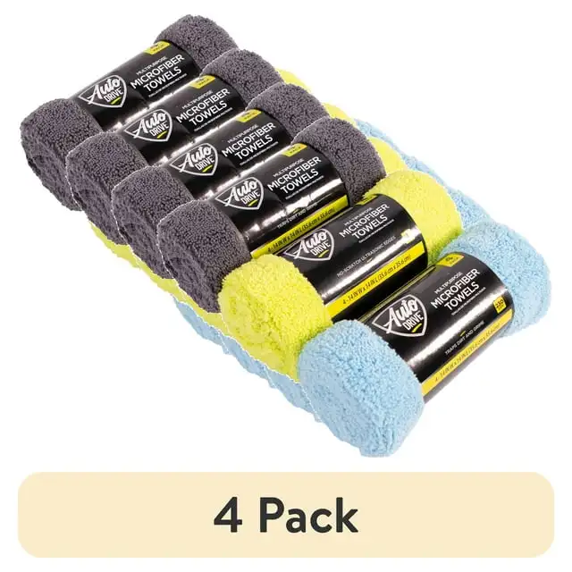 

(4 шт.) Многоцелевое полотенце из микрофибры Auto Drive, 4 шт., разные цвета