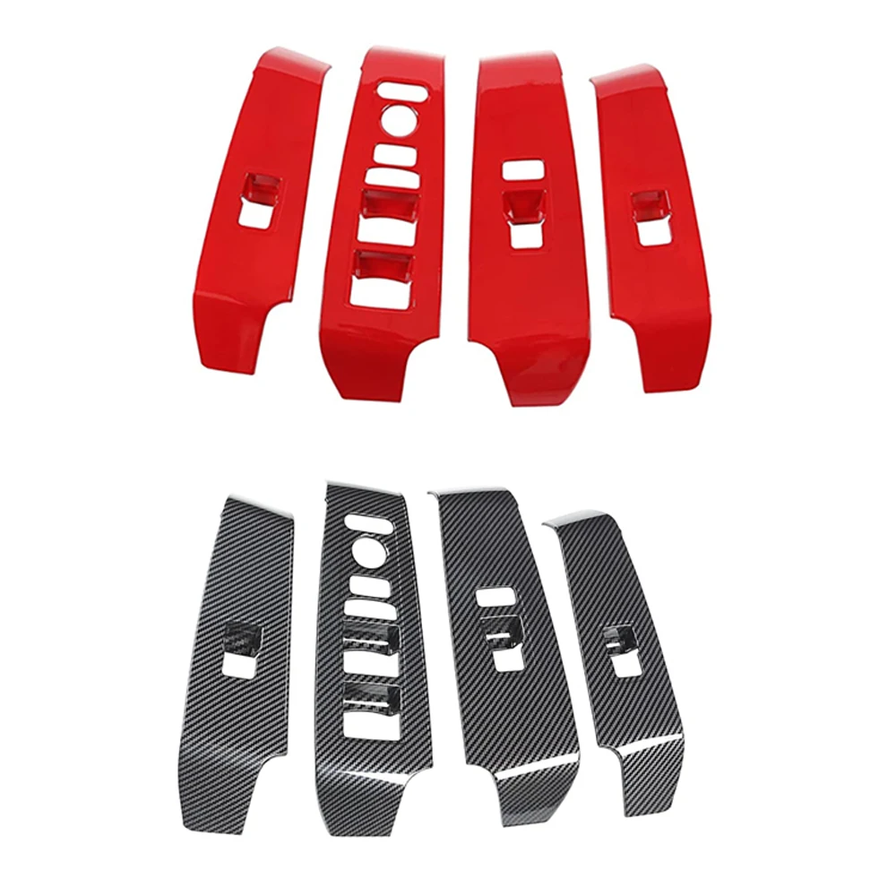 

4pcs Interior Window Lift Button Cover Trims Car Door Armrest Panel Switch Button Cover For Honda Civic 11th Gen 2022