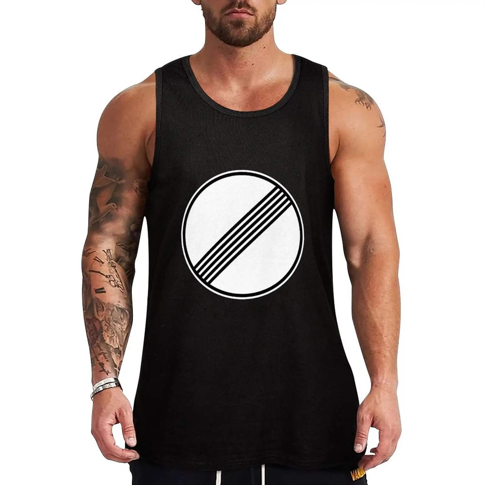 Autobahn Unrestricted No Limits Germany Sign Tank Top Pattern Graphic Tank Top Geometric Print Sleeveless