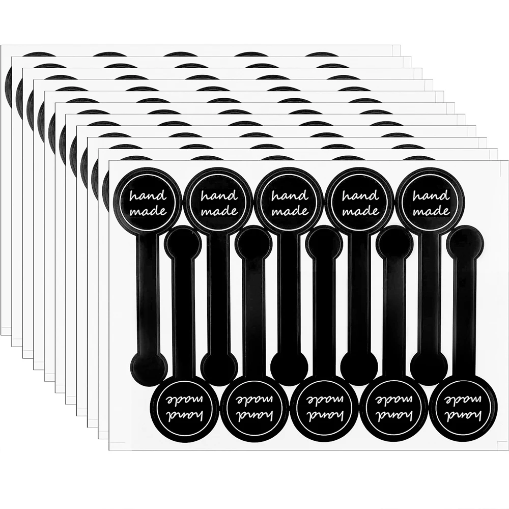 

Черная длинная уплотнительная наклейка ручной работы, наклейка на бутылку пудинга, этикетка для коробки для выпечки, наклейка для выпечки, изделия ручной работы, мода 2026