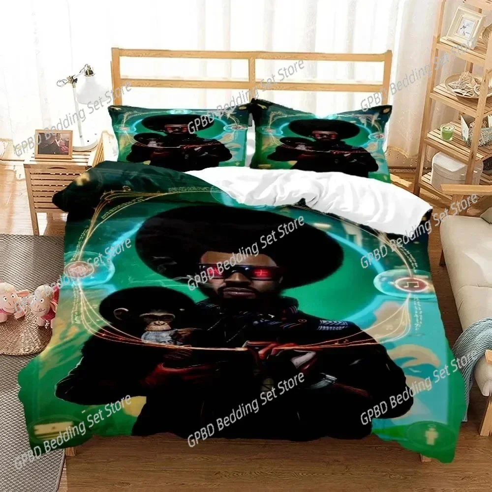 

Hip Hop Rapper Bedding Set Single Twin Double Queen King Cal King Size Bed Linen Set