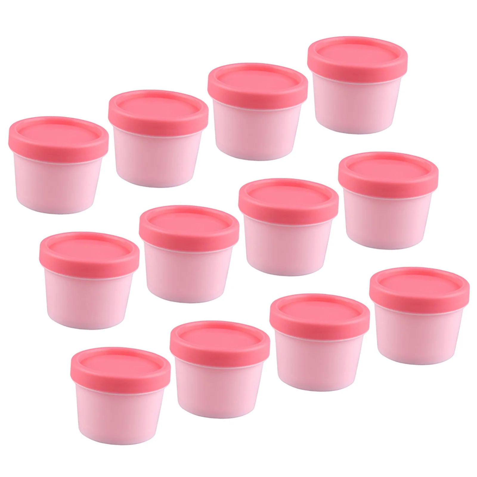 

12 Pcs Mask Box Face Cream Container Cosmetics Jars Makeup Travel Plastic with Lid Body Scrub Containers