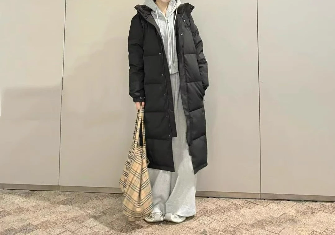 سترة نسائية قطنية متوسطة الطول فوق الركبة 2025 معطف شتوي جديد فضفاض سميك من القطن #2