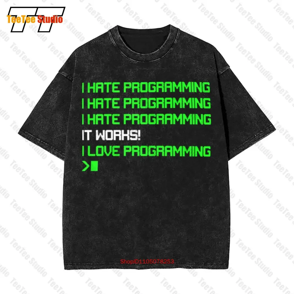 I Hate Programming Vintage Oversized T-Shirt 1RM4