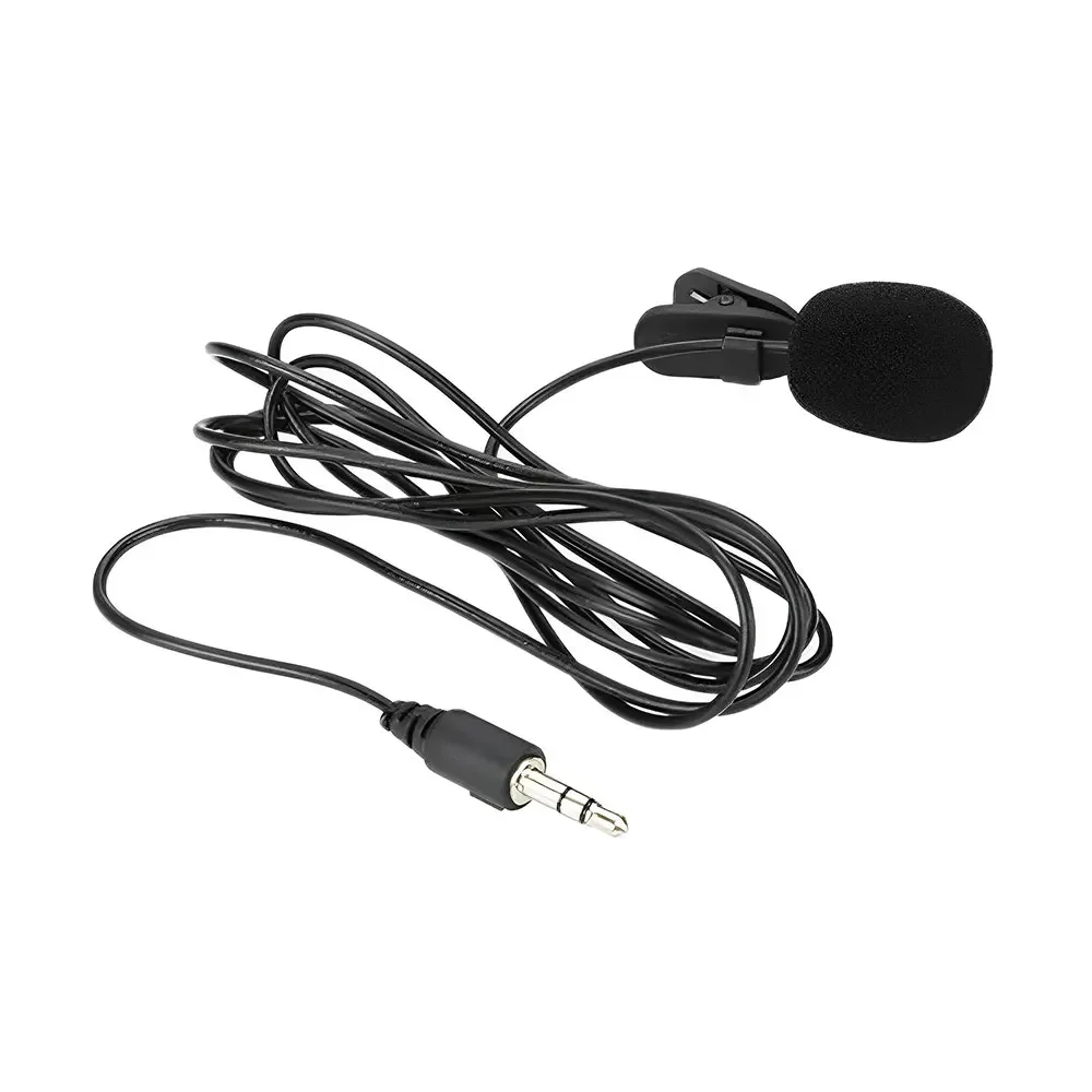 New Clip-on Microphone Mini Lavalier Mic Microphone 3.5mm Portable Mini Microphone For Mobile Phone PC Recording Conference