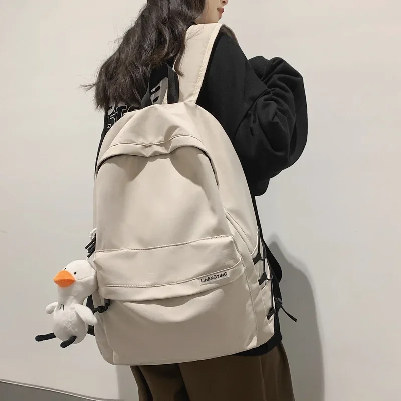 Mochila Retro Para estudiantes de secundaria, mochilas escolares japonesas simples impresas al por mayor para niños y niñas