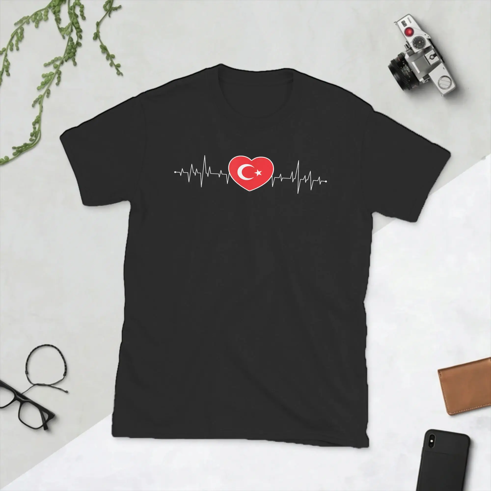 Turkish Flag Turkey Proud  T-Shirt Men  Vintage Pure Cotton Tee Shirt Round Collar Short Sleeve T Shirts Plus Size Clothes