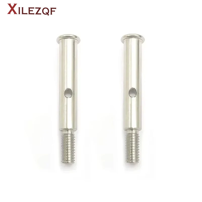 XILEZQF Metal Front Axle Shaft Front Axle Spindles for 1/10 Traxxas Slash 2WD VXL Stampede Rustler F-150 Upgrades Parts New