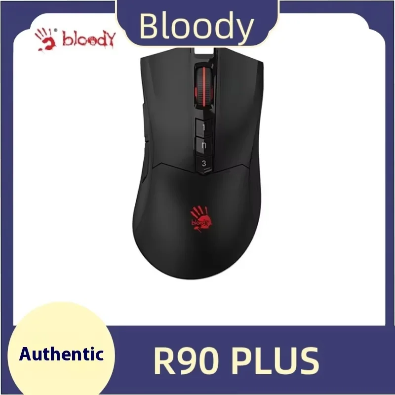 A4TECH Bloody R90 Plus Rgb Light Wireless Mouse Low Delay Ergonomics Gaming Mouse Fps Pc Game Laptop Accessories Computer Office