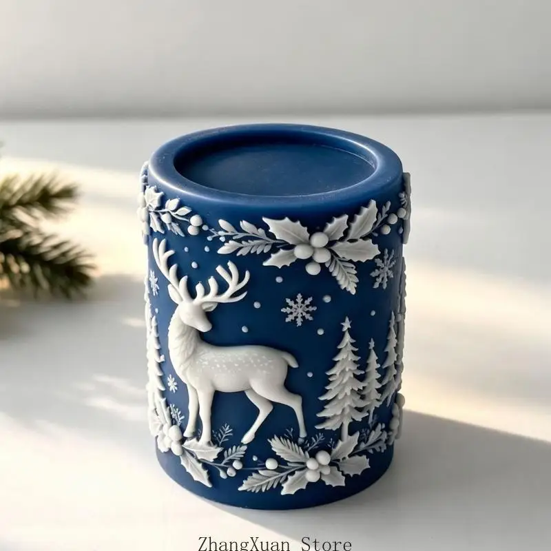 Weihnachts-Hirsch-Kerzenform für DIY-Winterpräsentation und Kerzenherstellung 3XUF – Detail 7