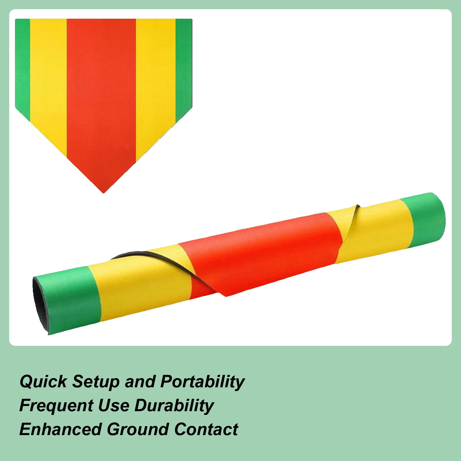 

Коврик для ударов в софтбол, нескользящий бейсбольный тренировочный коврик для улицы, противоскользящий мяч, спортивный коврик для ватина для семьи, жены, девочек