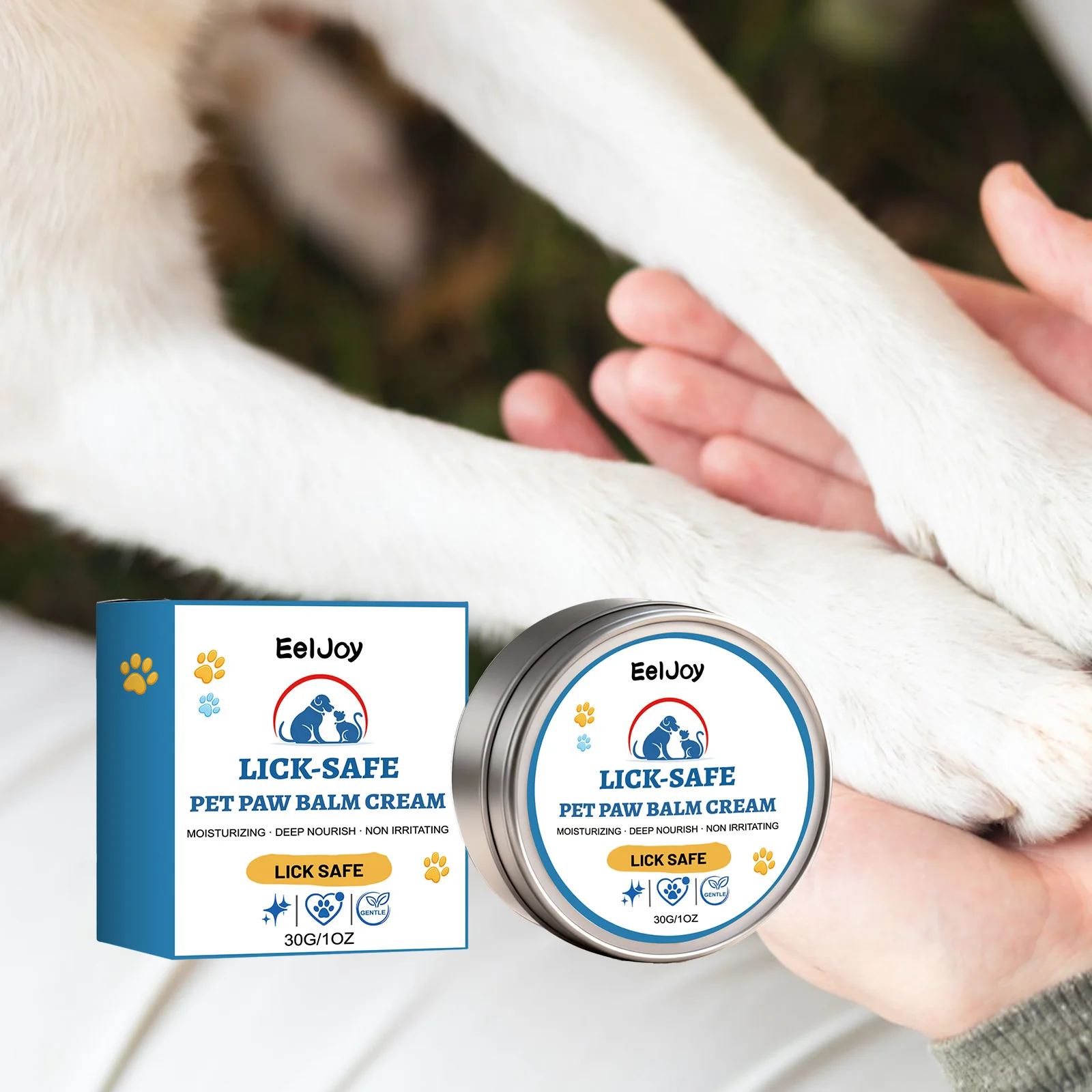 Pet Paw Nose Balm Moisturizing Deep Nourishing Soothe Dry Skin Repair Cracked Paws Foot Protection Gentle Cat Dog Paw Care Cream