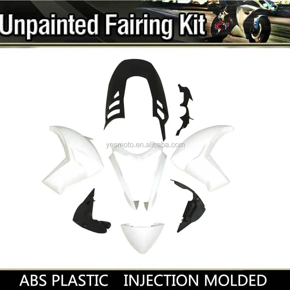 Motorcycle Unpainted White ABS Injection Fairing Bodywork For Kawasaki ER6N ER 6N 2009 2010