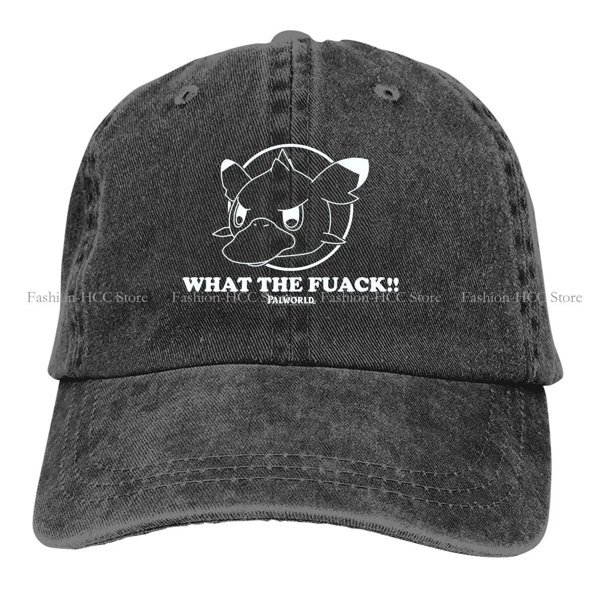 Pure Color Dad Hats WHAT THE FUACK Hat Sun Visor Baseball Caps Palworld Elf Game Peaked Cap