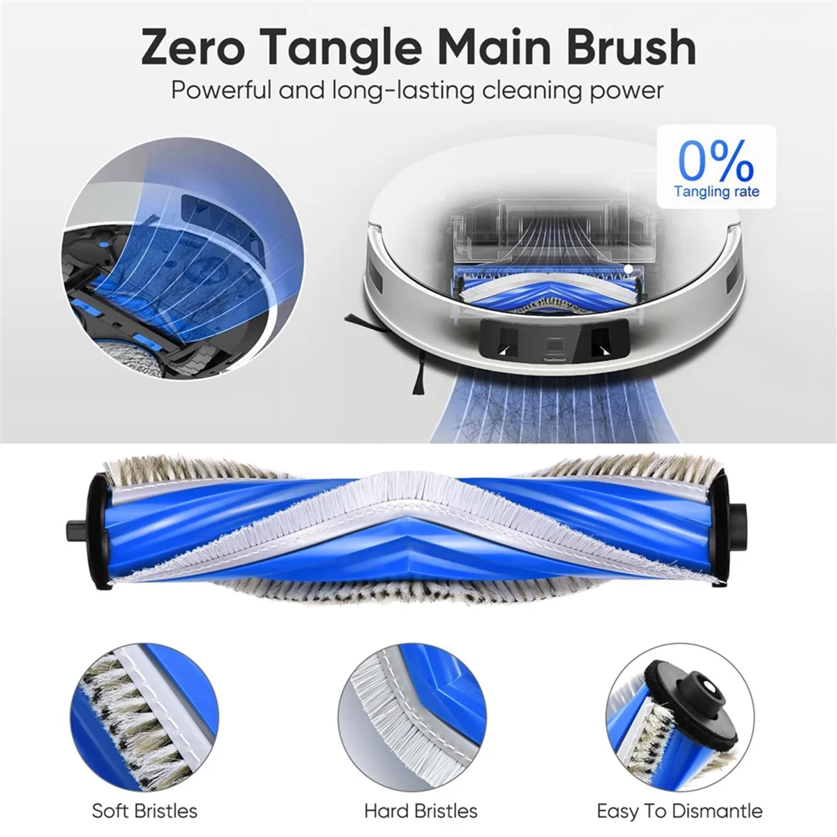 For T30S Robot Vacuum Cleaner Main Side Brush Hepa Filter Mop Cloth Dust Bags Replacement Parts