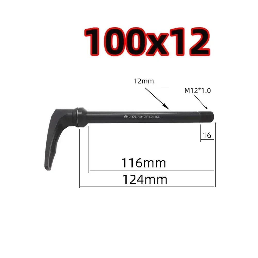 Front Rear Bike Shaft Thru Axle Rod For Mountain Road Bicycle Wheel Hub Fork 12x100/12x142/12x148mm Thru Axle Lever Bikes Parts