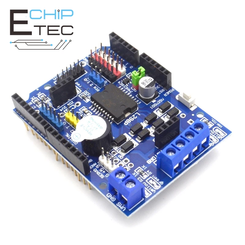 

1PCS L298P PWM Speed Controller Dual High-Power Driver Bluetooth Interface Motor Shield Board for Arduino L298N Upgrade