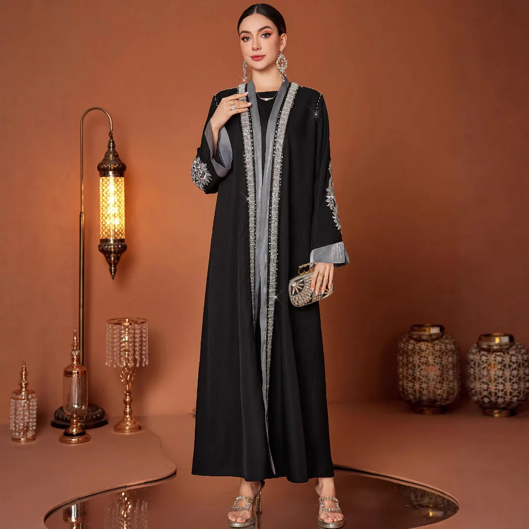 

Eid Women Dress Muslim Abaya Without Inner Dress Cardigan Party Caftan Jalabiya Ramadan Dubai Abayas Kaftan Arab Long Robe 2025