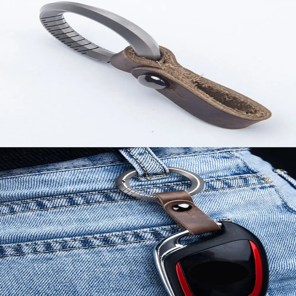 Tool Real Titanium Alloy Super Lightweight Man Car Keychain Key Rings Male Creativity Gift Keychains Buckle Pendant