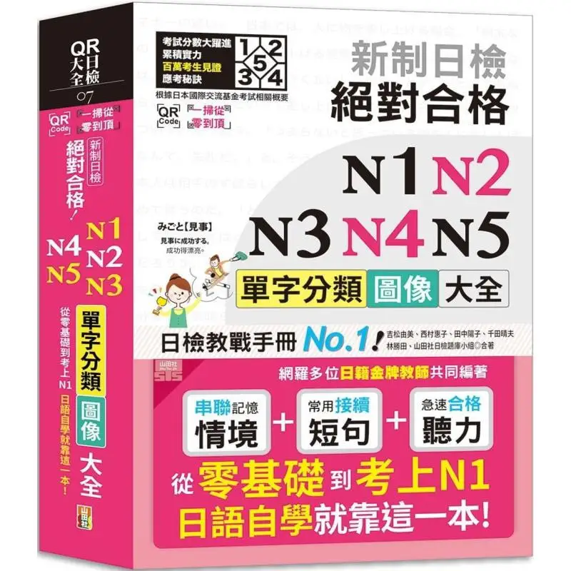 Scan The QR Code From Scratch To Pass The N1N2N3N4 And N5 Japanese Language Proficiency Test A Comprehensive Collection Of Singl