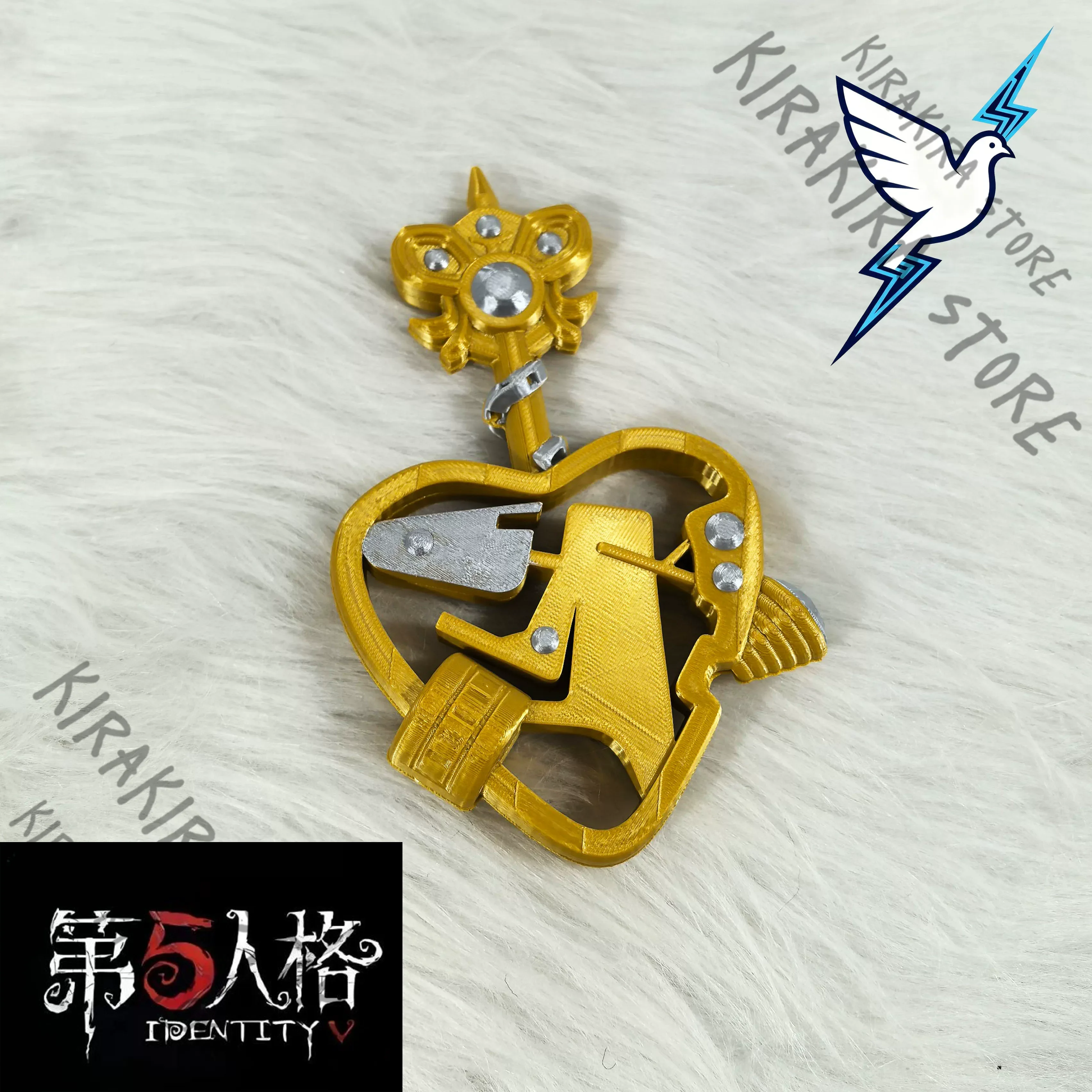 

Identity Ⅴ Tracy Reznik Mechanic Cosplay Heart Lock Costumes Props Hallowmas Handheld Accessories Anime Expo Creativity Present