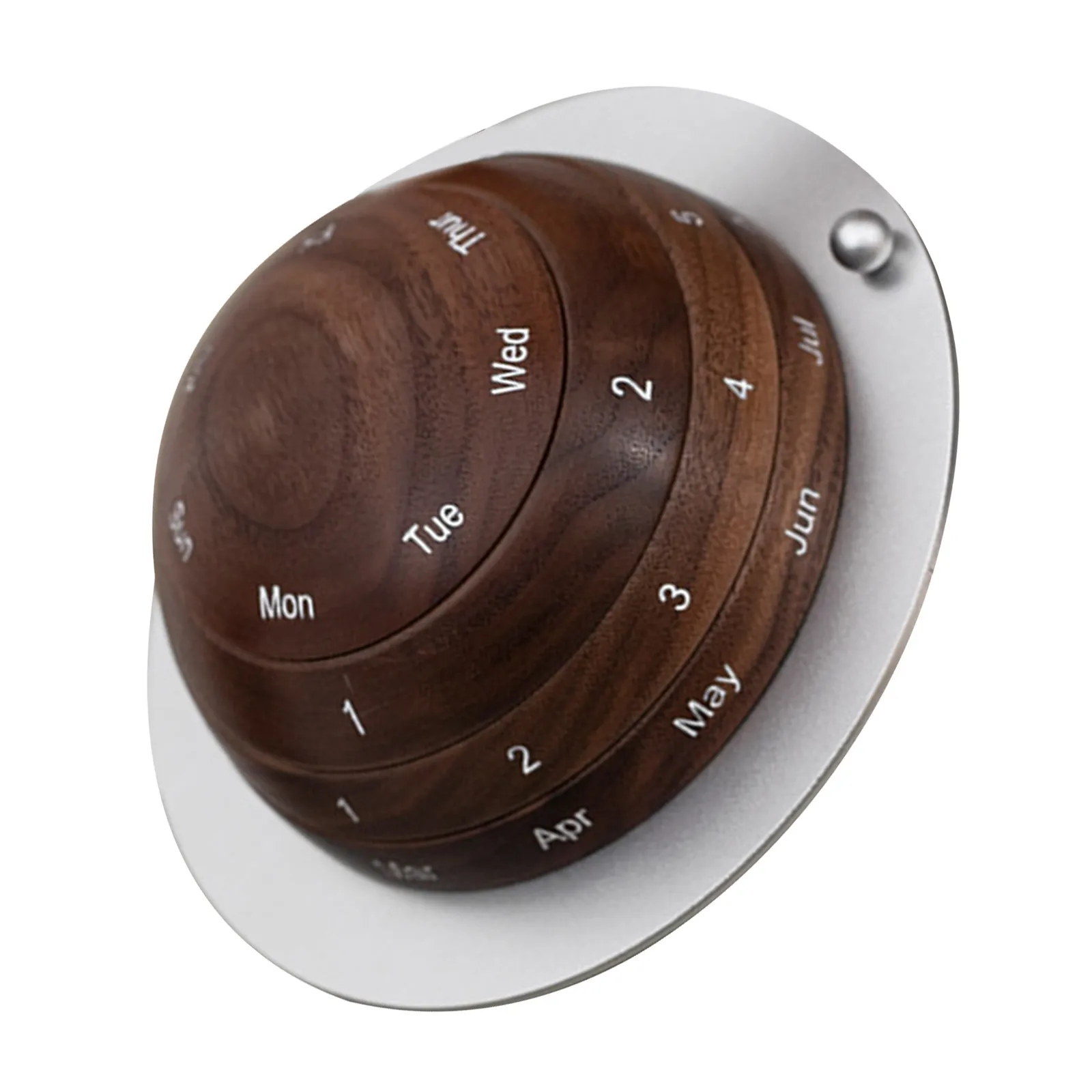 

Винтажный настольный календарь-планер с вращающимся механизмом, имитация натурального дерева, для рабочего пространства и домашнего декора, ручное вращение