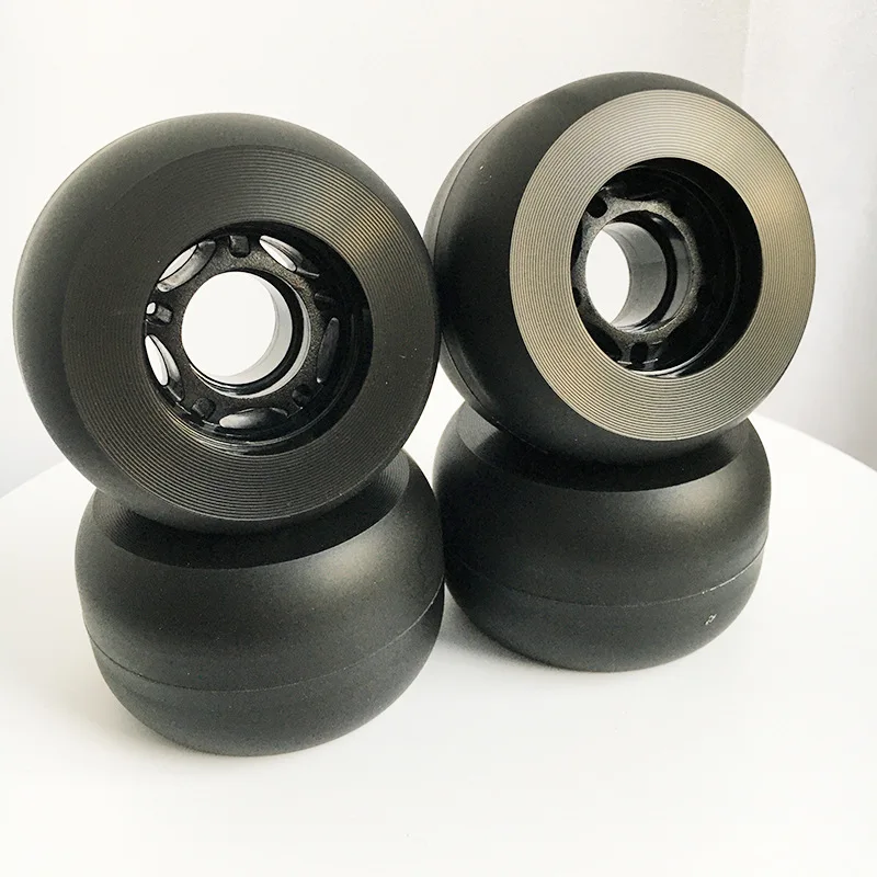 

Drift plate curved wheels labor-saving transportation brush street flat flower high elastic longboard wheels