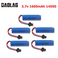 Original 3.7v 1600mAh Lipo Battery for JJRC C2 D828 RC Car Parts 14500 SM-2P For RC Stunt Dump Car Battery Toys Accessories