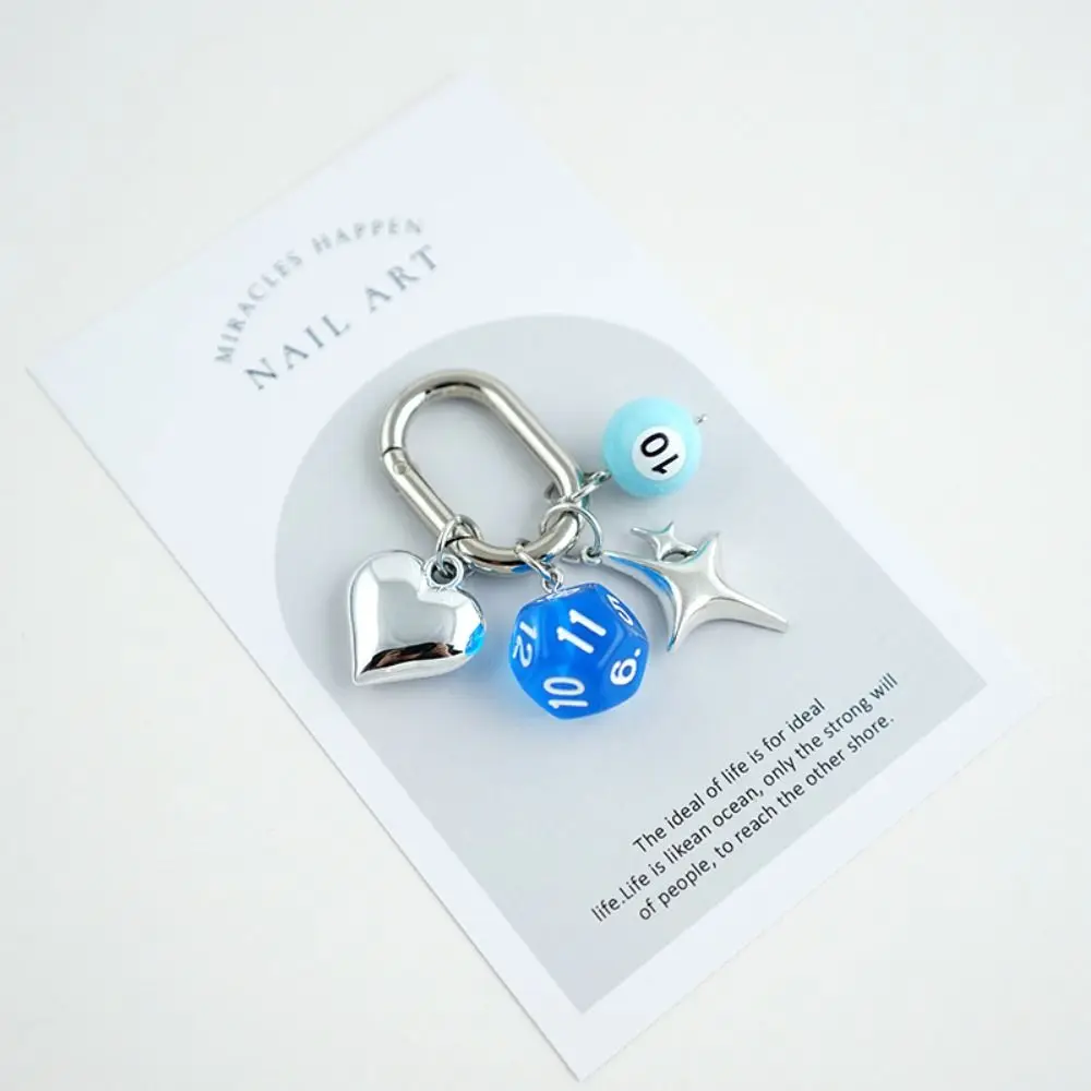 Fashion Billiard Pool Keychain Creative Colorful Mini Billiards Keychains Ins Irregular Table Ball Key Ring Handbag Decoration - Image 2