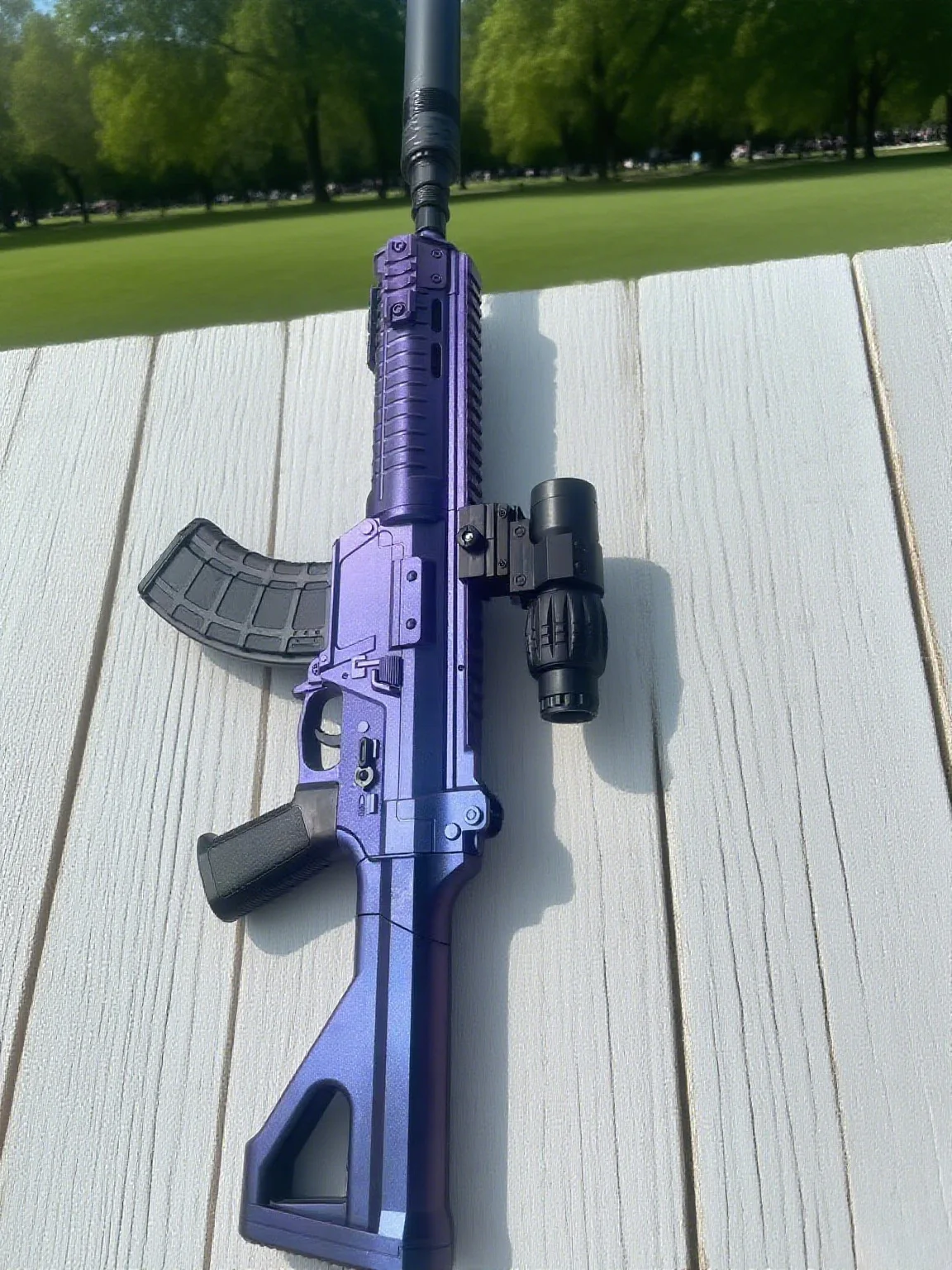 مسدس جل Chameleon M416، مسدس كرة جل كهربائي أوتوماتيكي كامل عالي الأداء مع نطاق 18 مترًا لقتال الفريق الخارجي