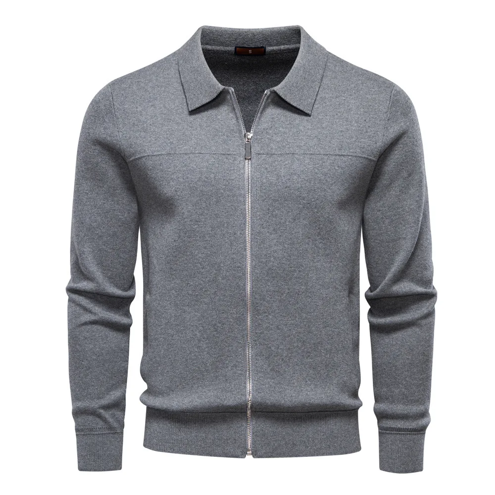 

Winter New Mens 100% Cotton Jacket Outdoor Solid Color Winter Warm Cost Luxury Casual Pockets Outerwear Zipper Cardigan Male