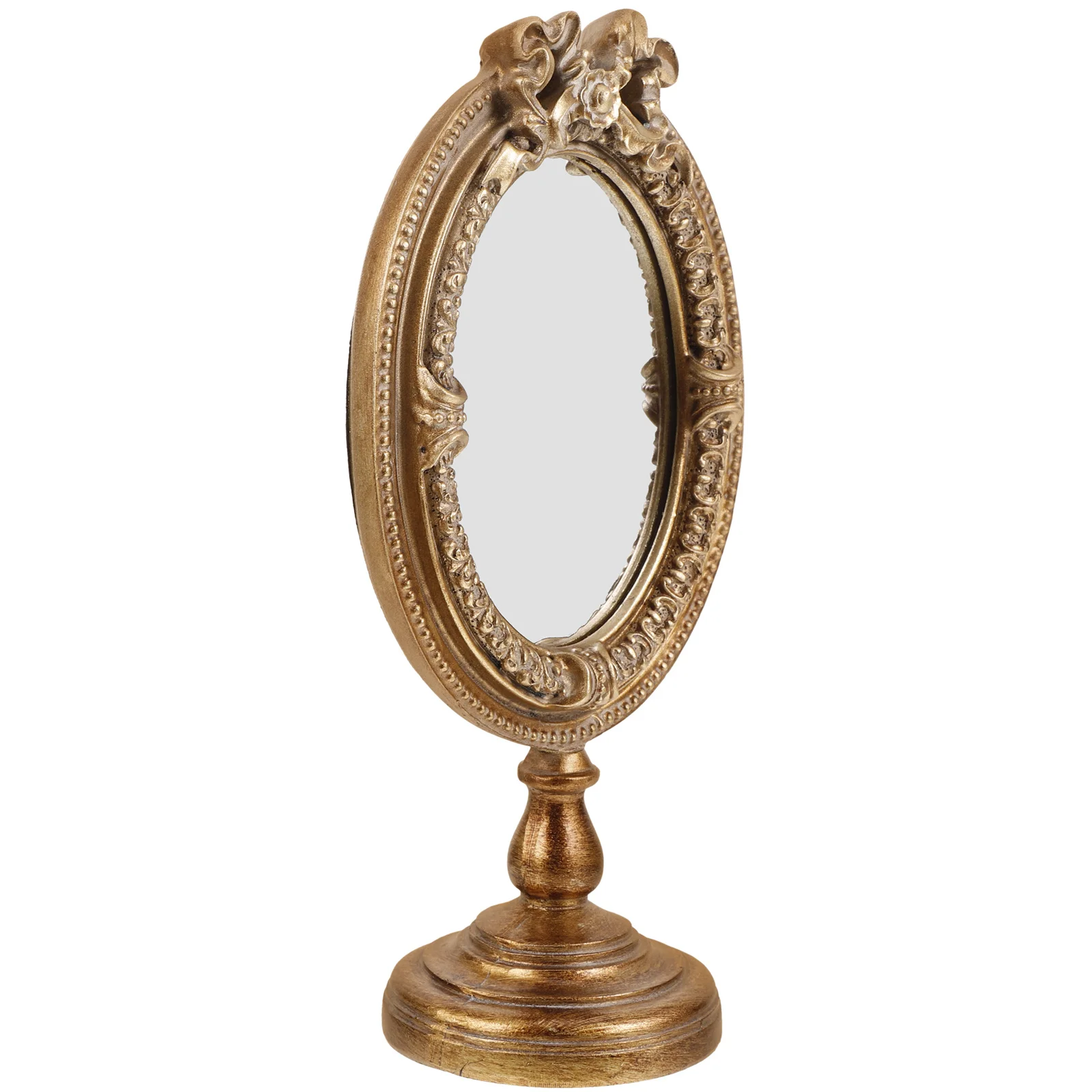 Makeup Mirror Desktop European Style Lightweight Decorative Vanity Mirror for Bedroom Table Dorm Makeup Vanities