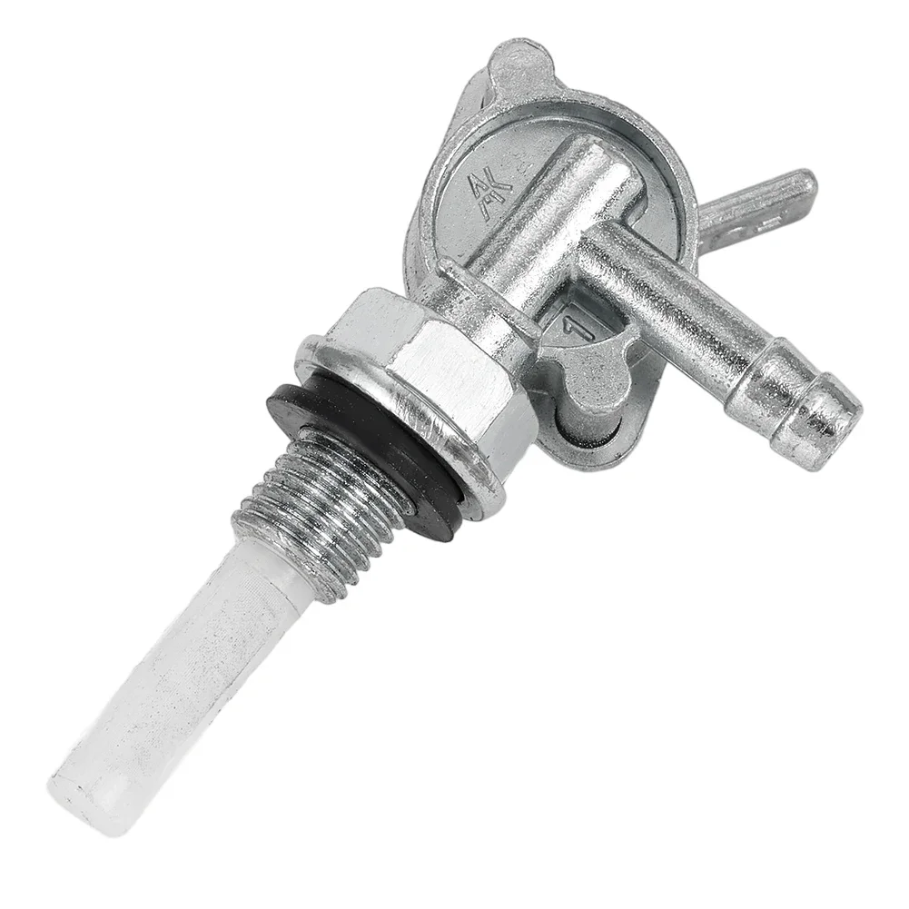 

Brand New High Quality Switch Valve Fuel Accessories Lawn Mowers M10x1.25 ON/OFF Silver 1/4inch Hose Stainless Steel